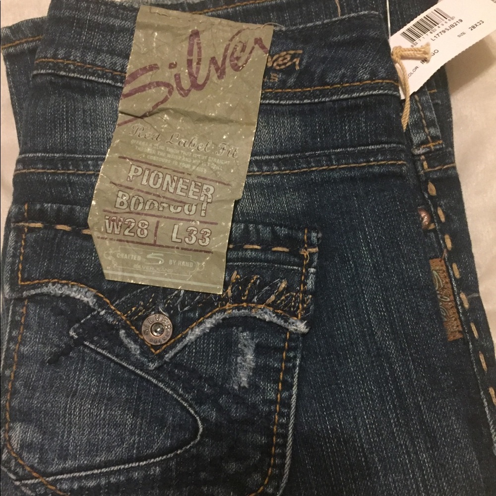Silver Pioneer Bootcut Jeans 28/33